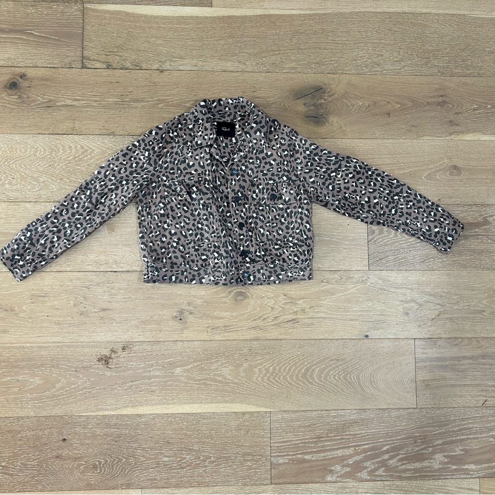 RAILS Steffi Leopard-Print Jacket with Flap Pockets - Picture 2 of 4